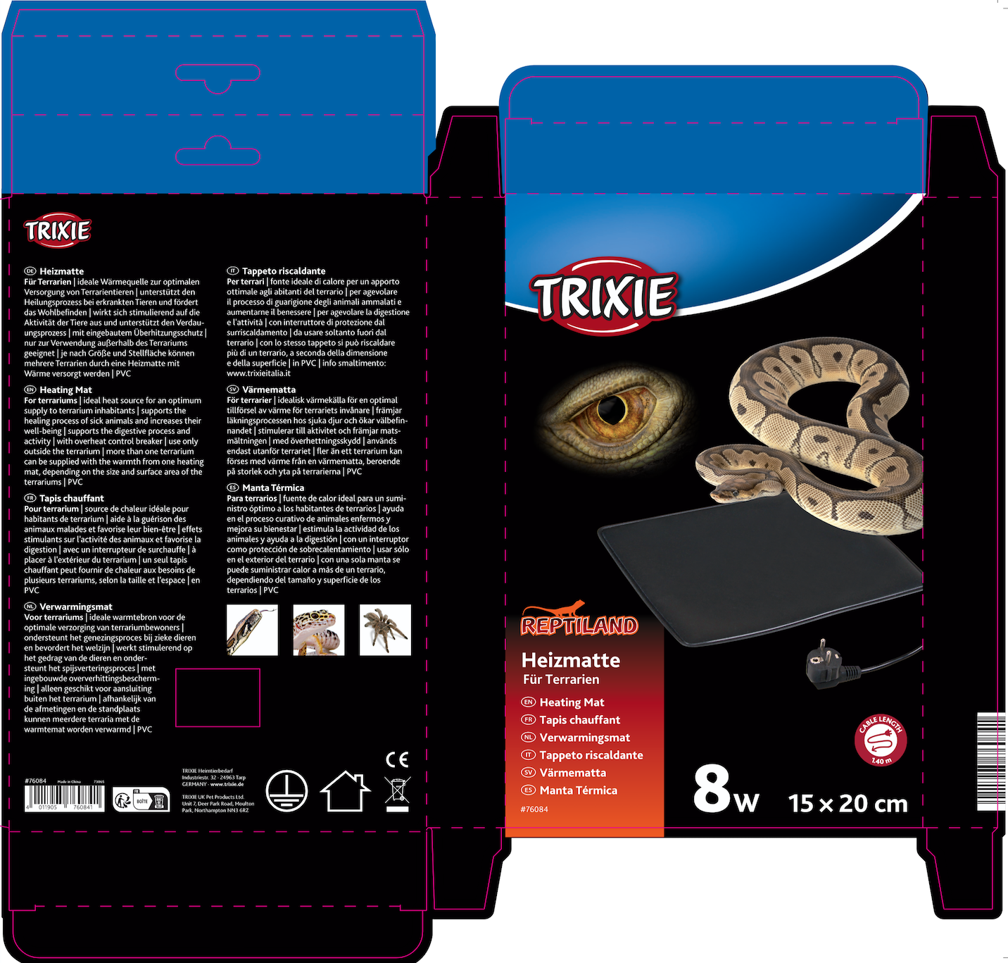 Verpackung Heizmatte 76084