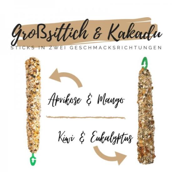 Puur Pauze Großsittich & Kakadu Sticks (140gr)